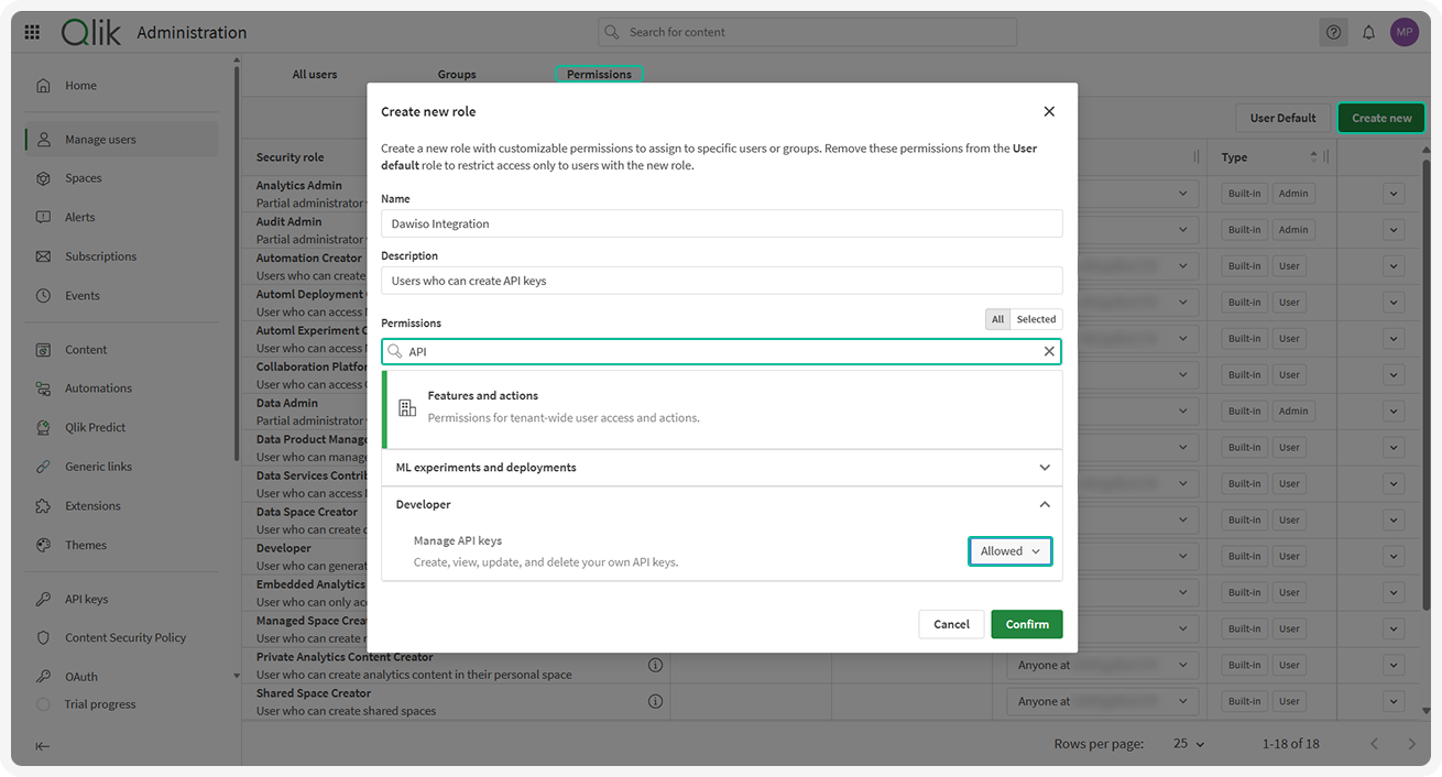 Create Qlik role.png