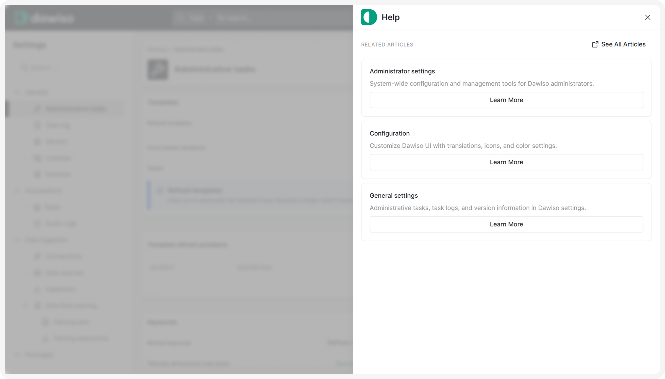 In-App Help Panel